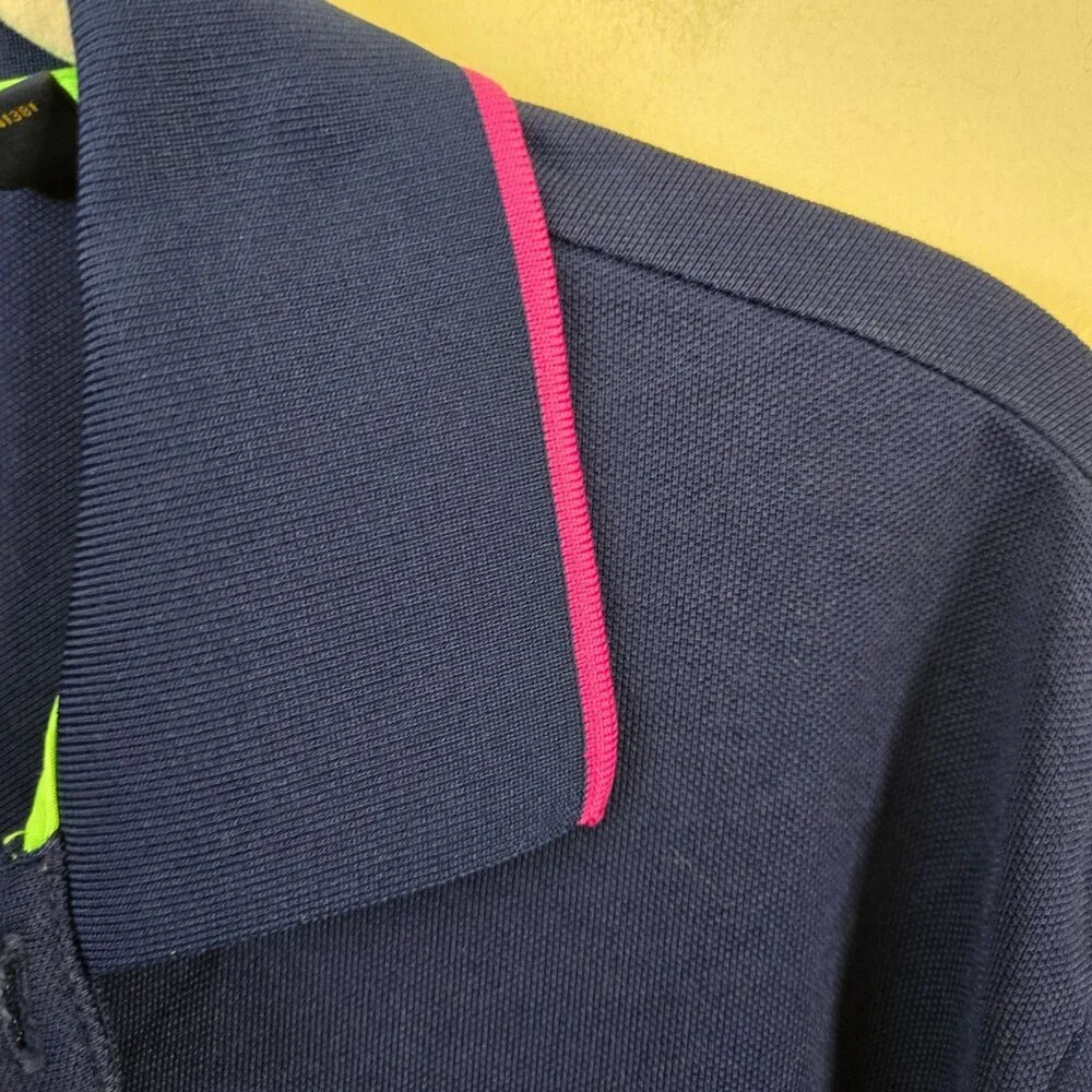 Polo Ralph Lauren Golf Long Sleeve Navy Large Polo Pony Golf Jersey Size M